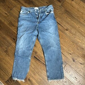 Agolde Cropped high rise Riley jeans